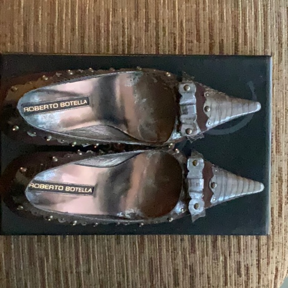 Roberto Botella Suede Leather Brown Size 40